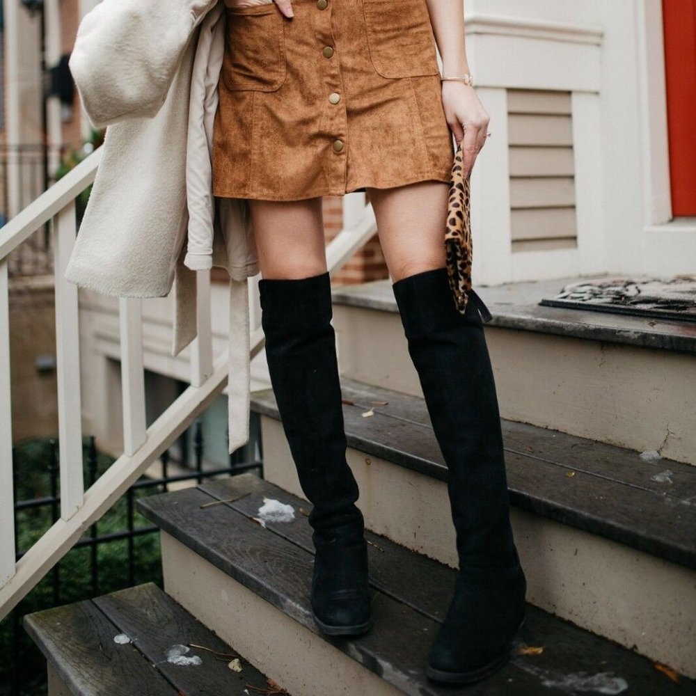 Blondo Black Over the Knee Boots